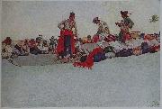 Howard Pyle So the Treasure was Divided Germany oil painting artist
